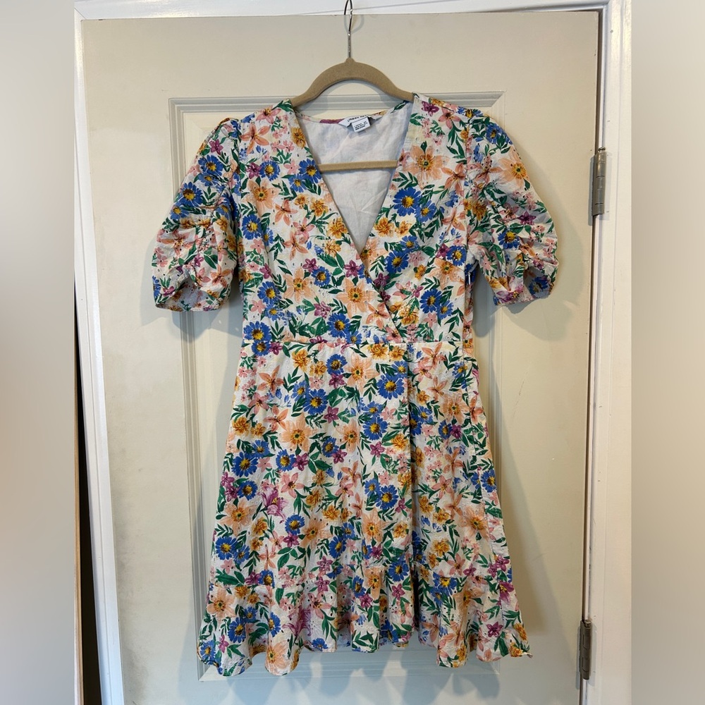 Urban Revivo Short Sleeve Floral Dress (Asos) Size 8